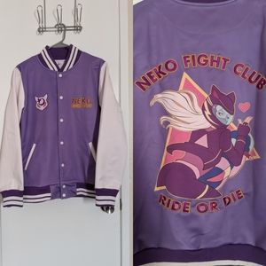 Anime Neko Fight Club Varsity Jacket
